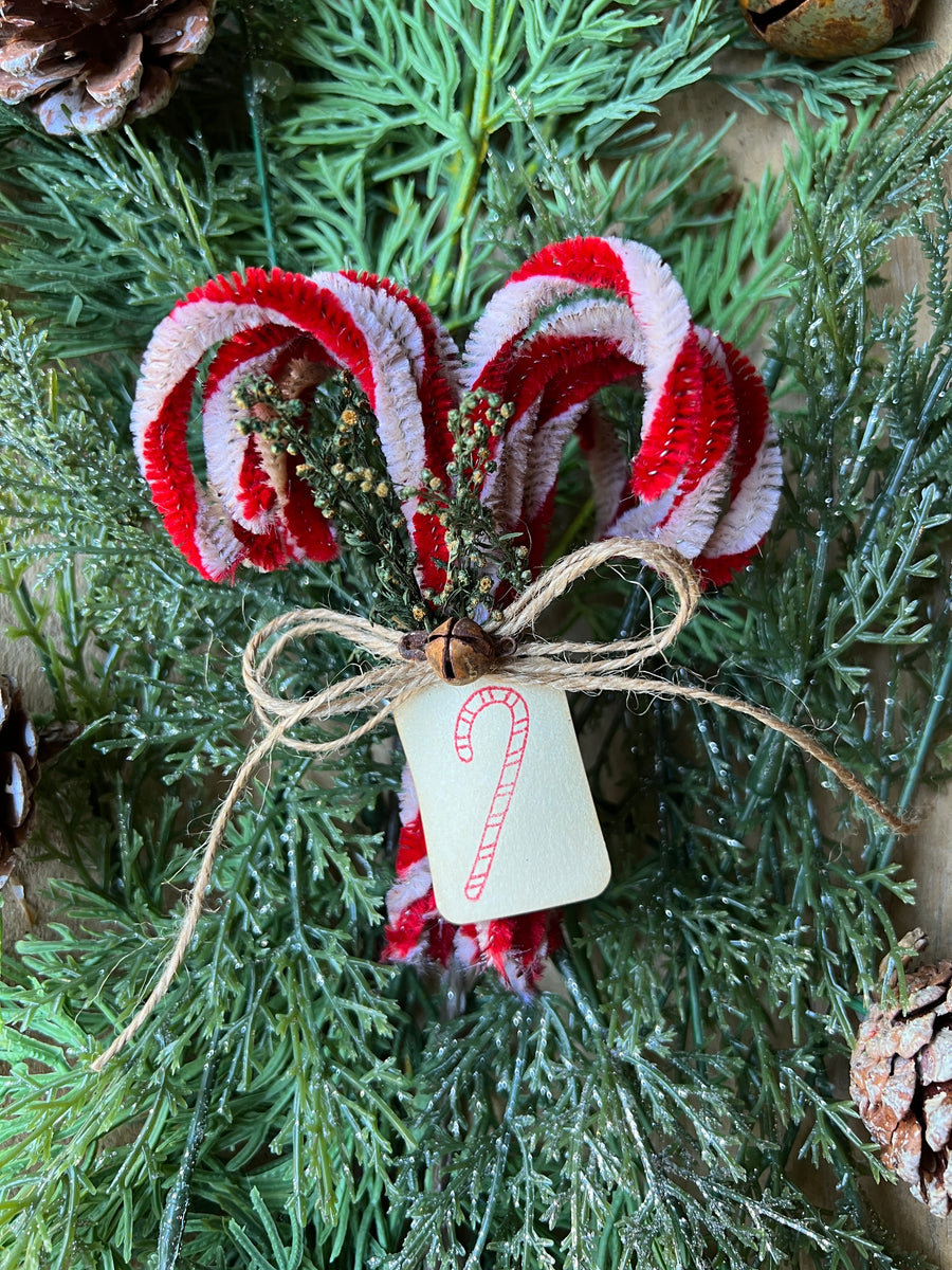 Small Chenille Candy Canes Red & White Creating Through Chaos