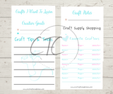 Craft Planner Printable
