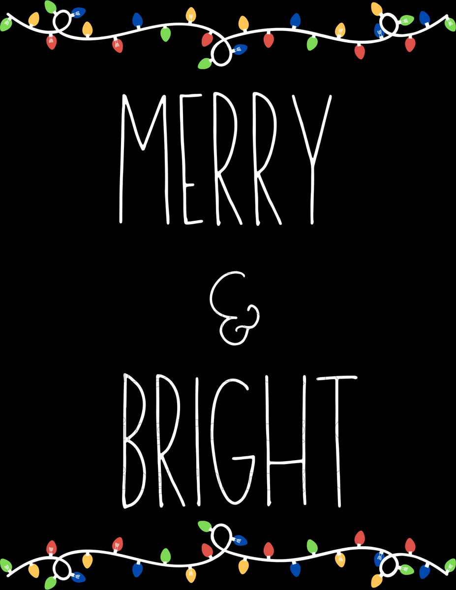 Merry &amp; Bright Printables – Creating Through Chaos