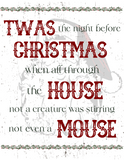 Twas' The Night Before Christmas Printable