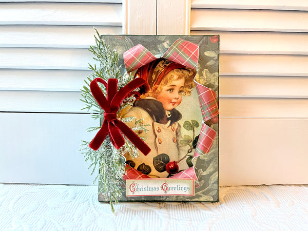 Vintage Style Busted Canvas