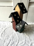 Patriotic Birdhouse Trio