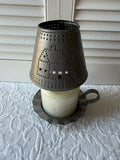Heart & Colonial House Candle Lamp Shade & Stand
