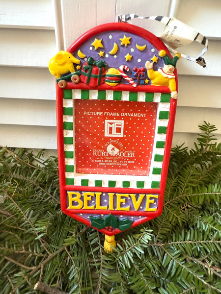 Mary Engelbreit Believe Christmas Ornament