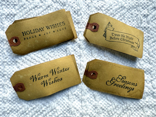 8 Christmas Quote Grubby Hang Tags