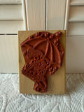 Girl & Umbrella Stamp