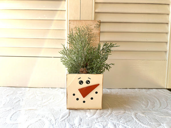 Snowman Planter