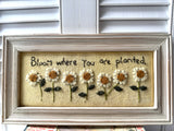 Bloom Felt Stitched Sign