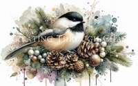 Christmas Chickadee Printable