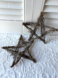 4” Twig Stars Set of 2