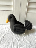 Medium Stuffed Sitting Crow