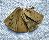 Christmas Santa and Snowmen Grubby Hang Tags