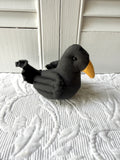 Medium Stuffed Sitting Crow