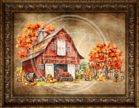 Framed Fall Barn Printable