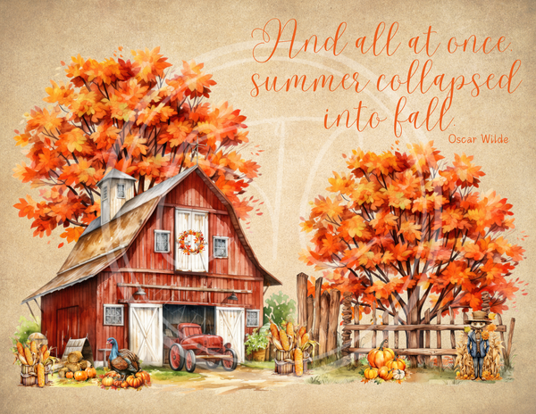 Fall Barn Quote Printable