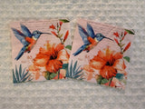 2 Hummingbird Cocktail Napkins