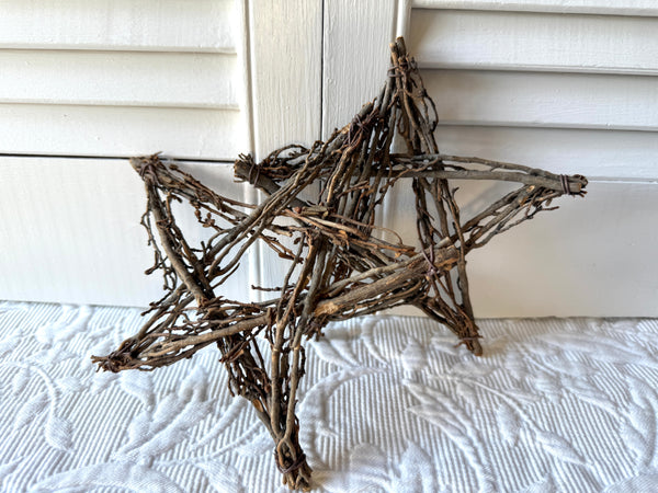 4” Twig Stars Set of 2