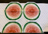 2 Watermelon Shaped Single Napkins