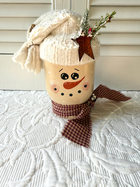 Snowman Mason Jar