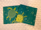 2 Sea Turtles Cocktail Napkins