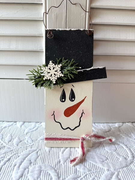 Snowman Slat Ornament