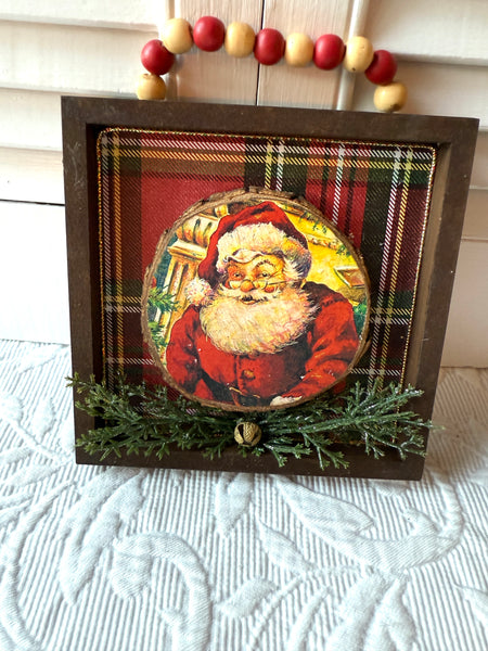 Santa Shadow Box