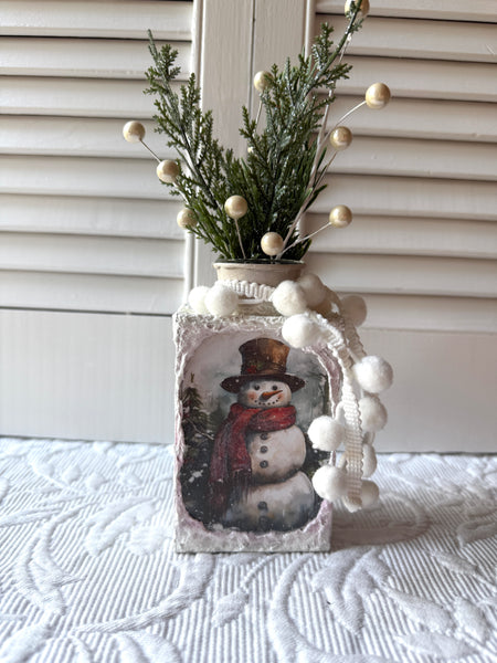 Snowman Vase