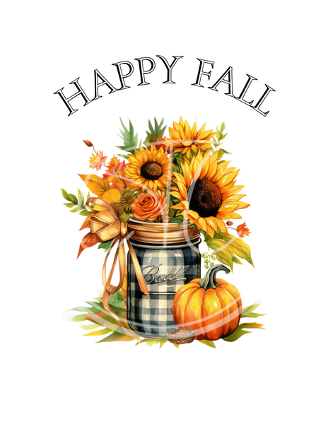 Happy Fall Mason Jar Printable