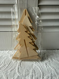 3D Wood Tree Trio