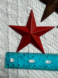 Rusty, Blue & Red Raised Stars