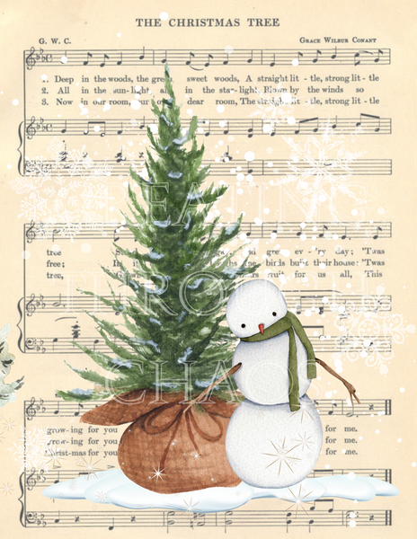The Christmas Tree Snowman