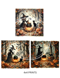 Whimsical Witch Printable Bundle Minis 4x4
