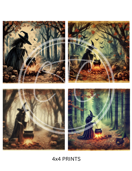 Woods Witch Printable Bundle Minis 4x4