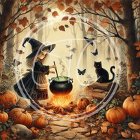 Girl Witch Printable Bundle Minis 4x4