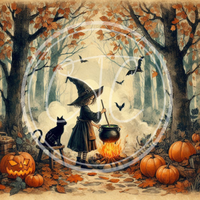 Girl Witch 4 Printable Bundle 10.5x10.5