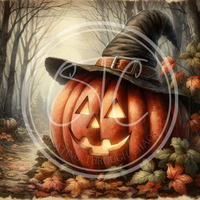 Halloween Glowing Jack O' Lantern Witch 4 Printable Bundle 10.5x10.5