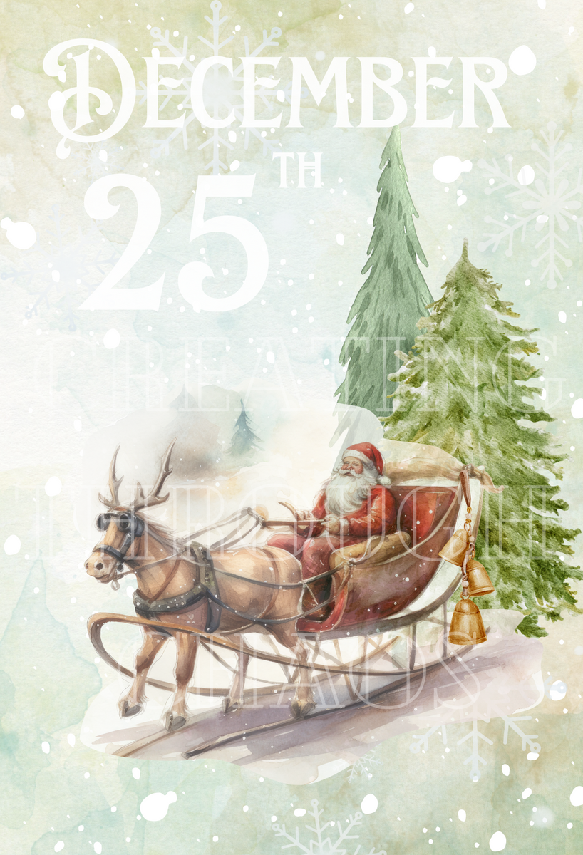 Santa Sleigh Printable – Creating Through Chaos