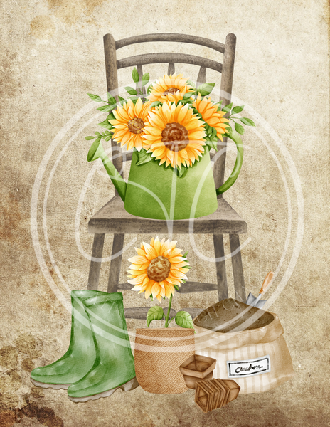 Sunflower Chair Printable