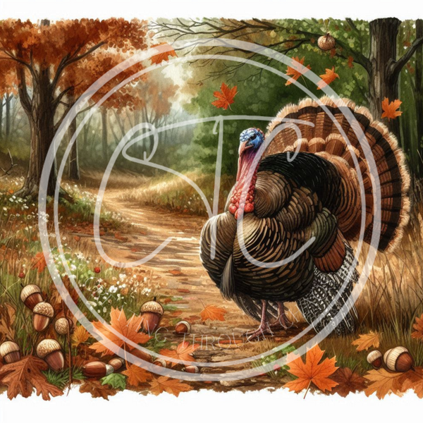 Fall Turkey 4 Printable Bundle 10.5x10.5