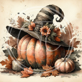 Vintage Pumpkin Witch 4 Printable Bundle 10.5x10.5