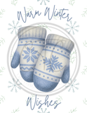 Warm Winter Wishes Mittens x2