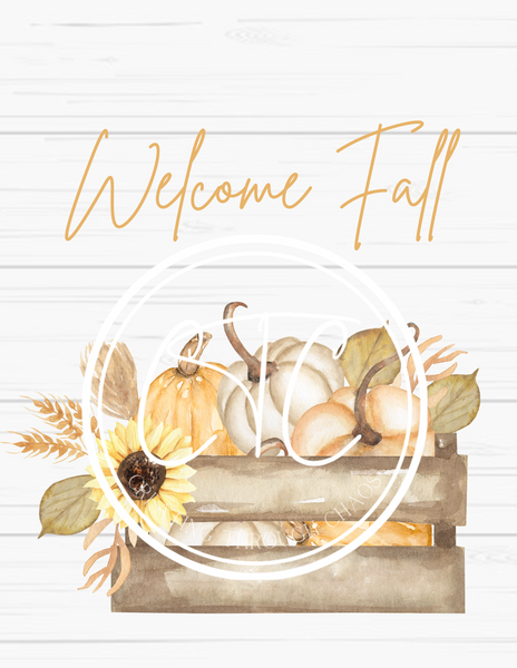 Welcome Fall Crate Printable