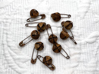 Small Rusty Safety Pins & Bells