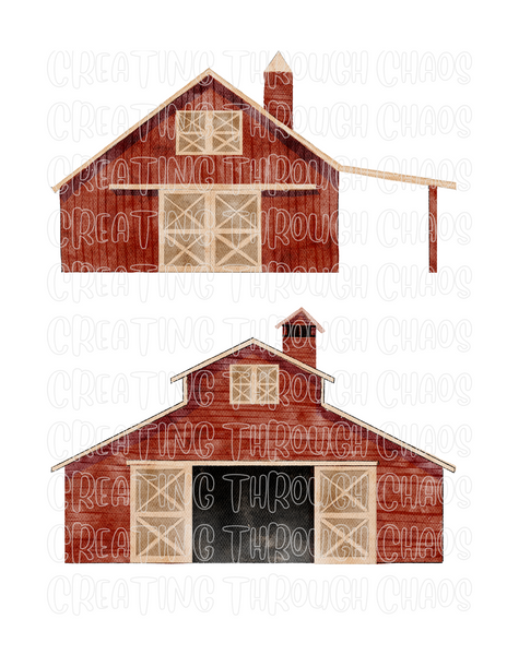 Farmhouse Watercolor Embellishments Printables