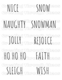 Christmas Words Printables