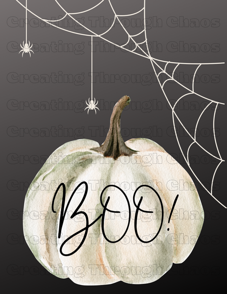 Boo Pumpkin Printable