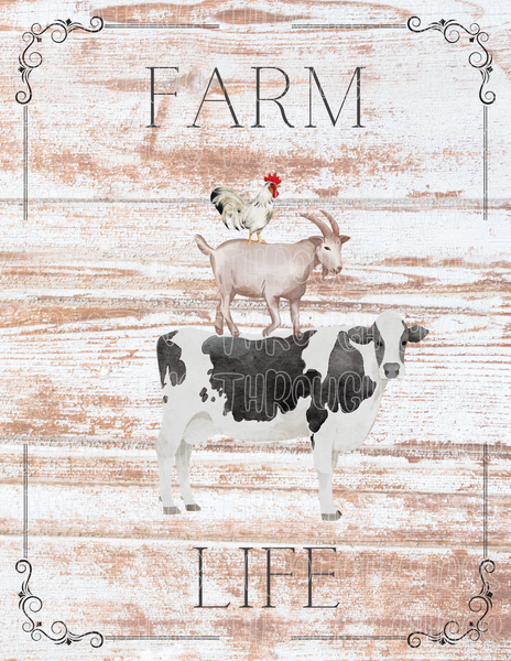 Farm Life Rustic Printable