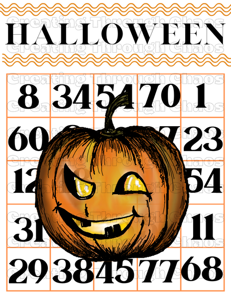 Halloween Bingo Card Printable
