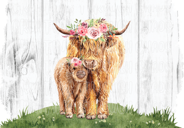 Farmhouse Highland Cow Printable