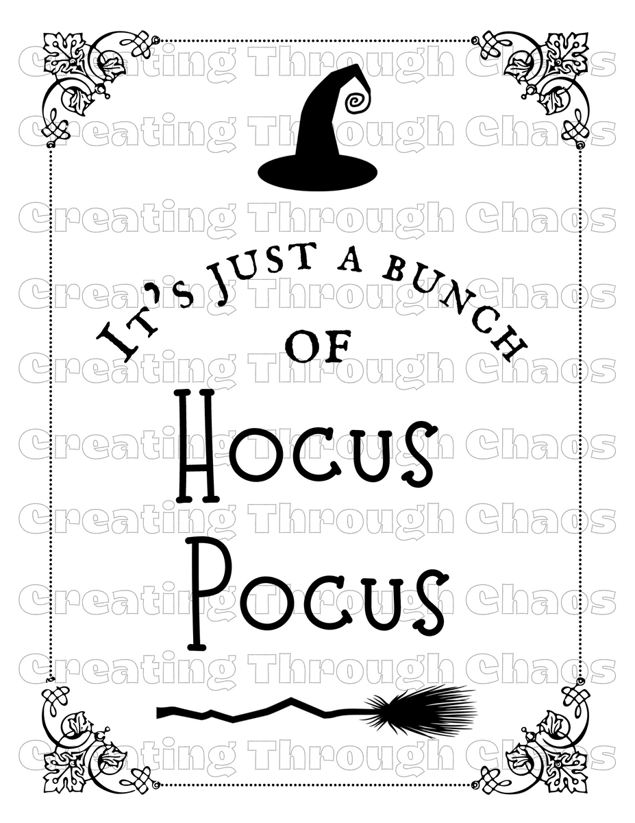 Hocus Pocus Printable Creating Through Chaos